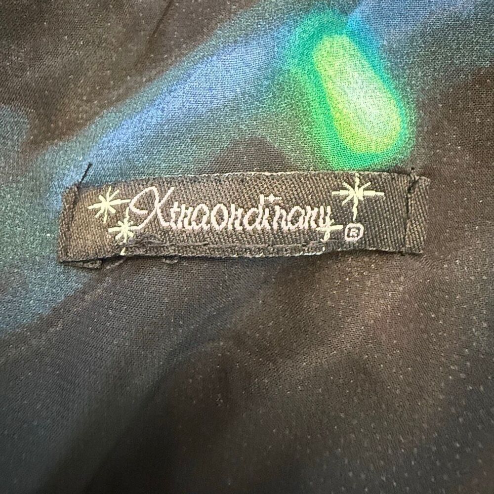 Vintage Xtraordinary Abstract Sleeveless Tie Waist Mini Dress Multicolor Small - Picture 5 of 5